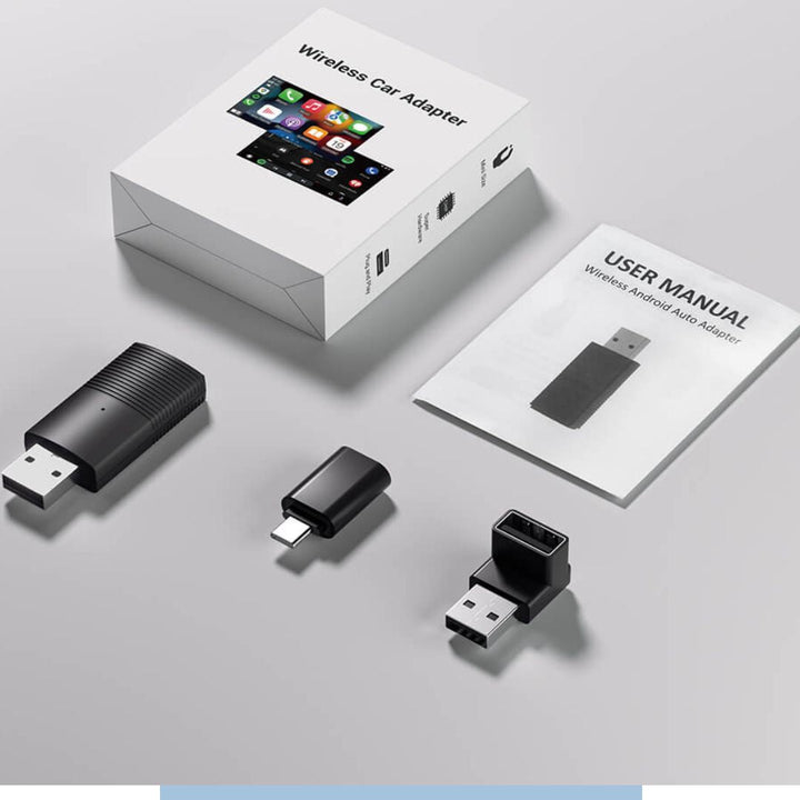 Adaptateur CarPlay Sans Fil, Compatible Apple & Android | Connexion Instantanée Plug & Play