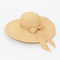 Sombrero de playa para mujer de paja con ala ancha