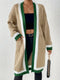 Charlotte Lange - Cardigan en maille - Inspiration vintage avec accents automnaux
