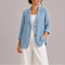Blazer en lin pour femme – Veste légère, élégante et décontractée