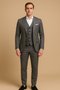 Costume trois pièces - Coupe ajustée - Simple boutonnage - Revers notch
