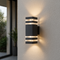 Applique murale extérieure 2-Way | Design moderne | Lumière LED haut et bas