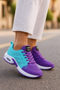 Scarpe sportive da donna in mesh traspirante viola