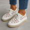 Zapato ortopédico elegante y aireado con motivo floral - Arabella