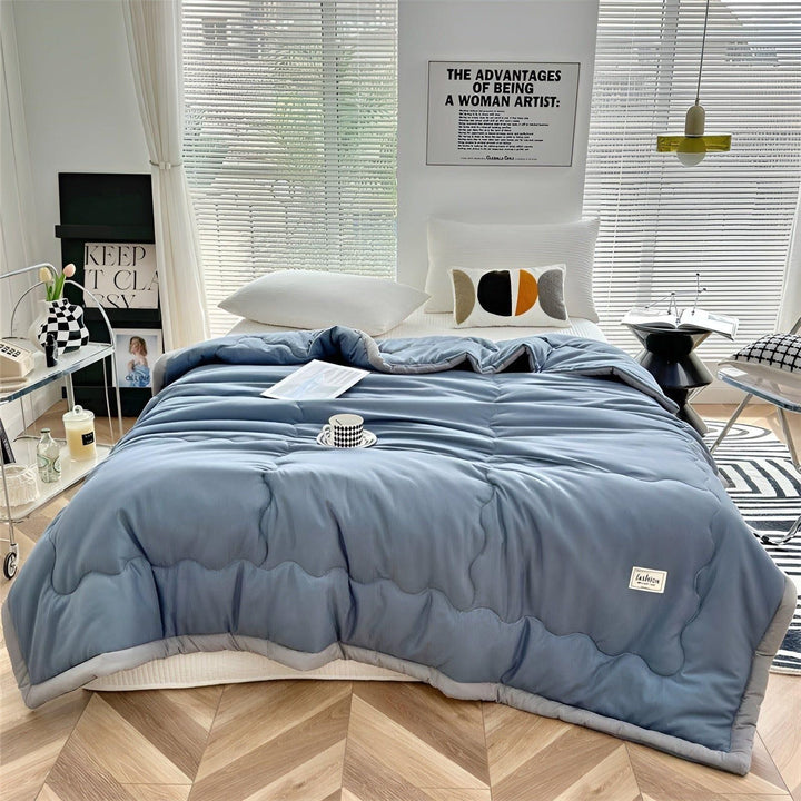 Couette d'été en fibres fraîches de haute qualité - Légère et respirante pour des nuits confortables