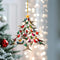 Decorazione natalizia a forma di uccello sospeso per l'albero di Natale