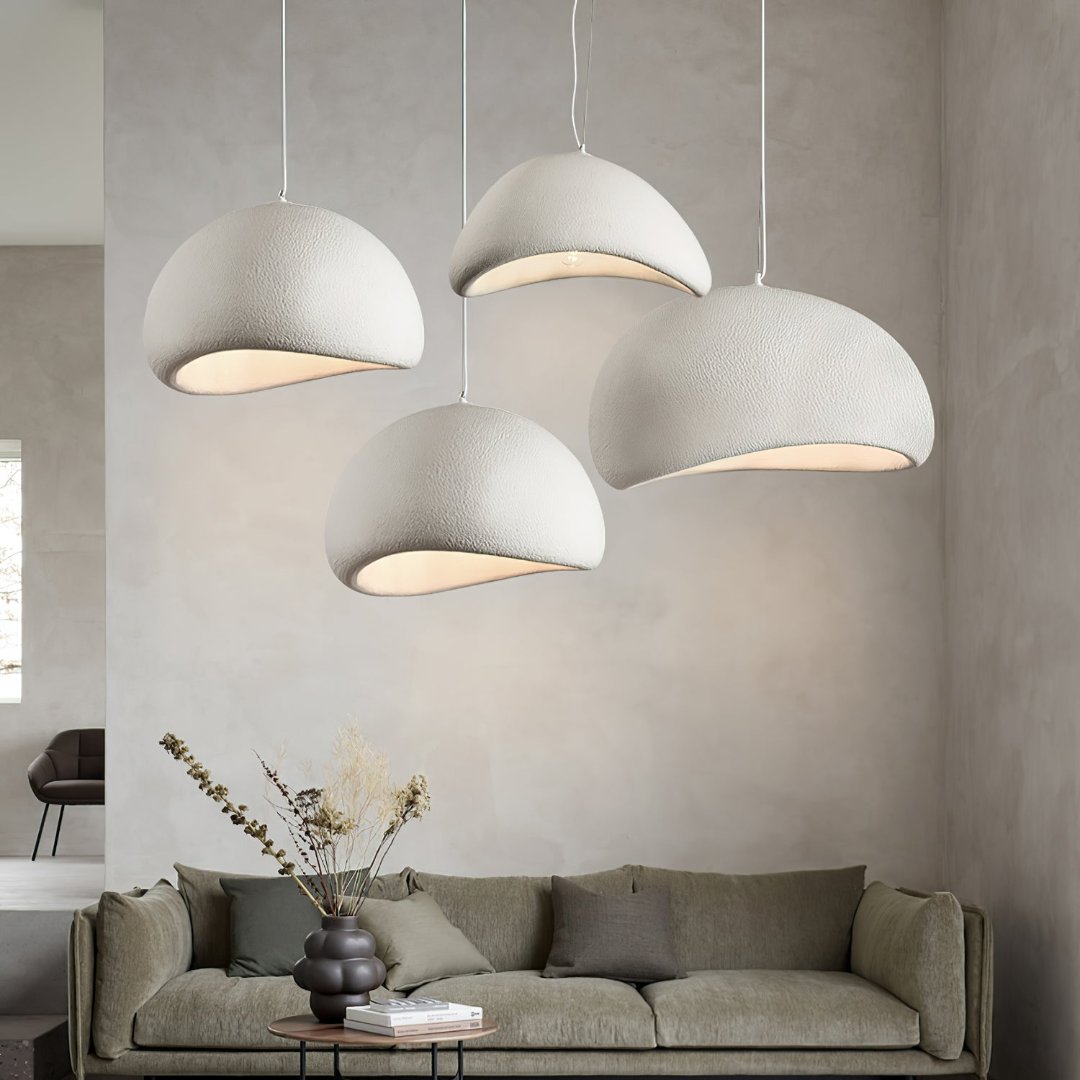 Lâmpada Suspensa Wasabi Bordô | Suspensão Design em Vidro & Metal Regulável