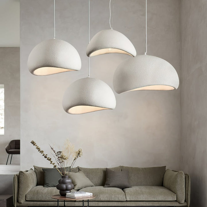 Lâmpada Suspensa Wasabi Bordô | Suspensão Design em Vidro & Metal Regulável