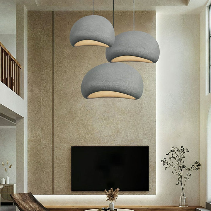 Lâmpada Suspensa Wasabi Bordô | Suspensão Design em Vidro & Metal Regulável