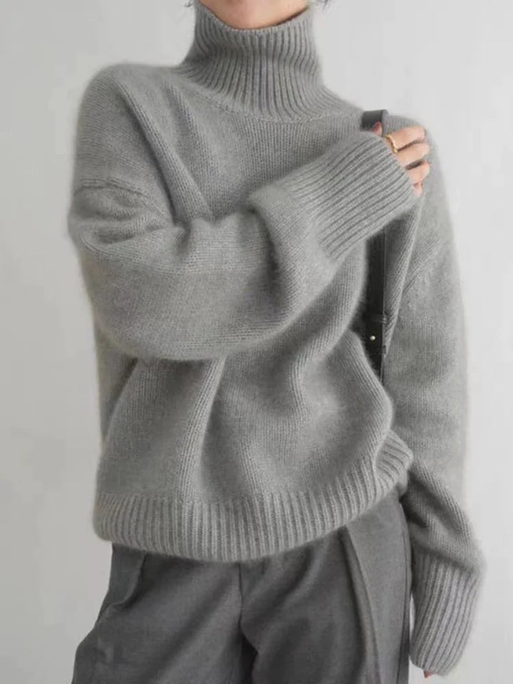 Cachemire Chic | Pull Col Roulé en Cachemire Doux et Élégant pour un Style Raffiné