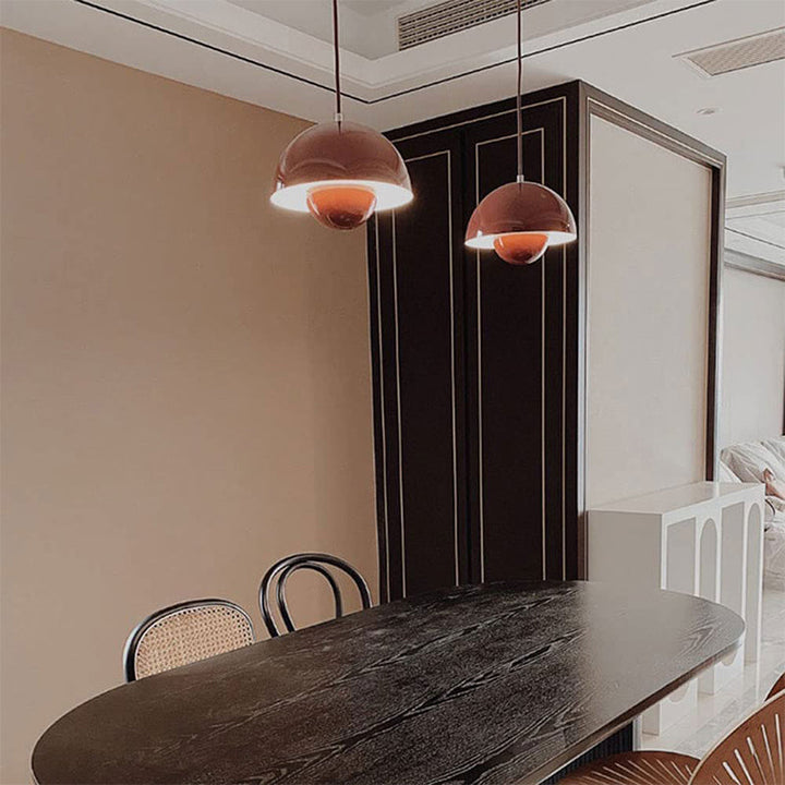 Suspension Auroraglo V2 - Lampe Moderne en Forme de Pot de Fleurs pour Chambre, Éclairage LED, Design Scandinave