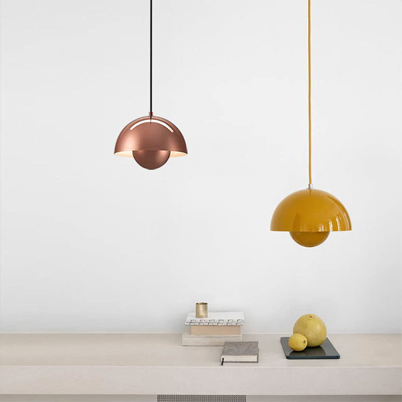 Suspension Auroraglo V2 - Lampe Moderne en Forme de Pot de Fleurs pour Chambre, Éclairage LED, Design Scandinave
