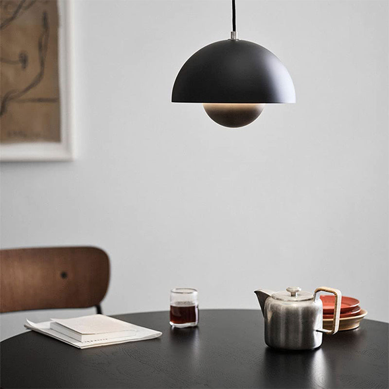 Suspension Auroraglo V2 - Lampe Moderne en Forme de Pot de Fleurs pour Chambre, Éclairage LED, Design Scandinave