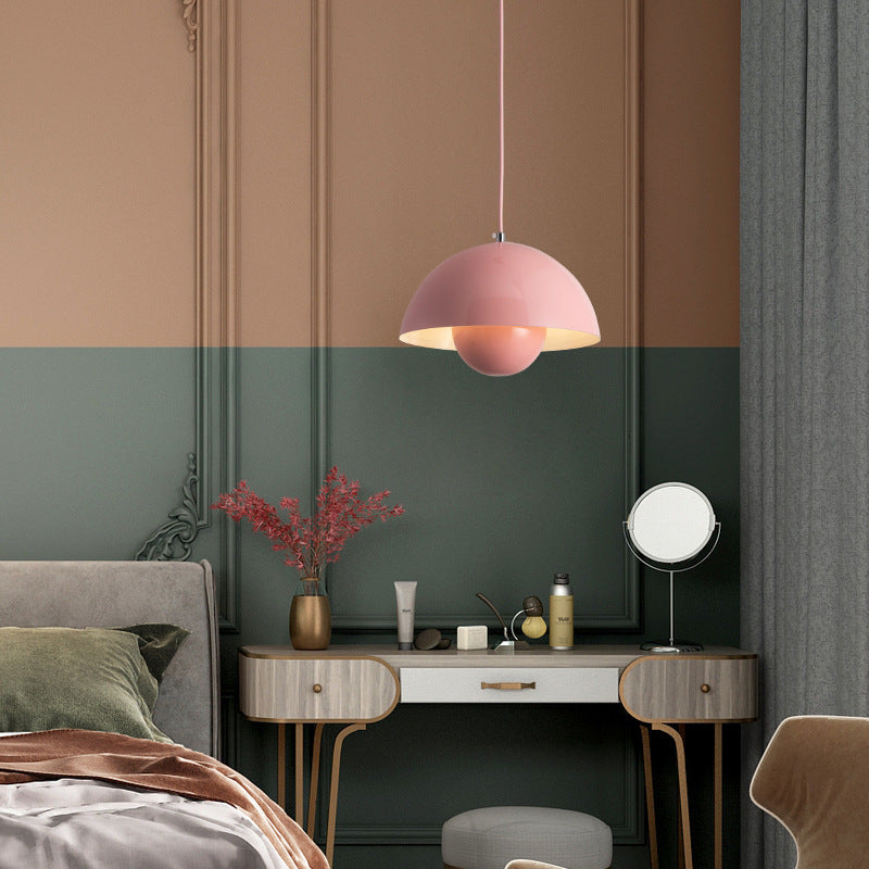 Suspension Auroraglo V2 - Lampe Moderne en Forme de Pot de Fleurs pour Chambre, Éclairage LED, Design Scandinave