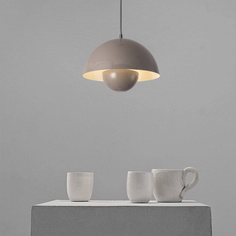 Suspension Auroraglo V2 - Lampe Moderne en Forme de Pot de Fleurs pour Chambre, Éclairage LED, Design Scandinave