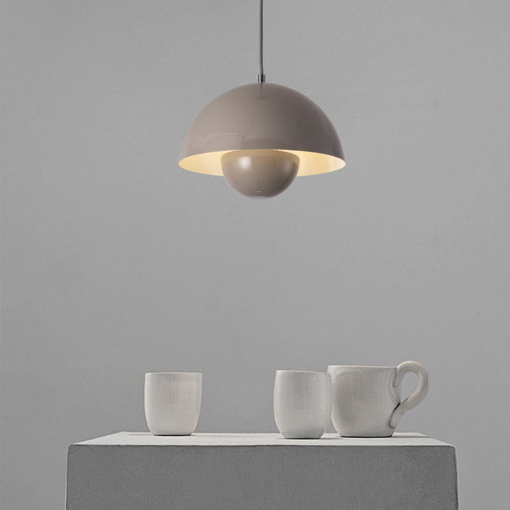 Suspension Auroraglo V2 - Lampe Moderne en Forme de Pot de Fleurs pour Chambre, Éclairage LED, Design Scandinave