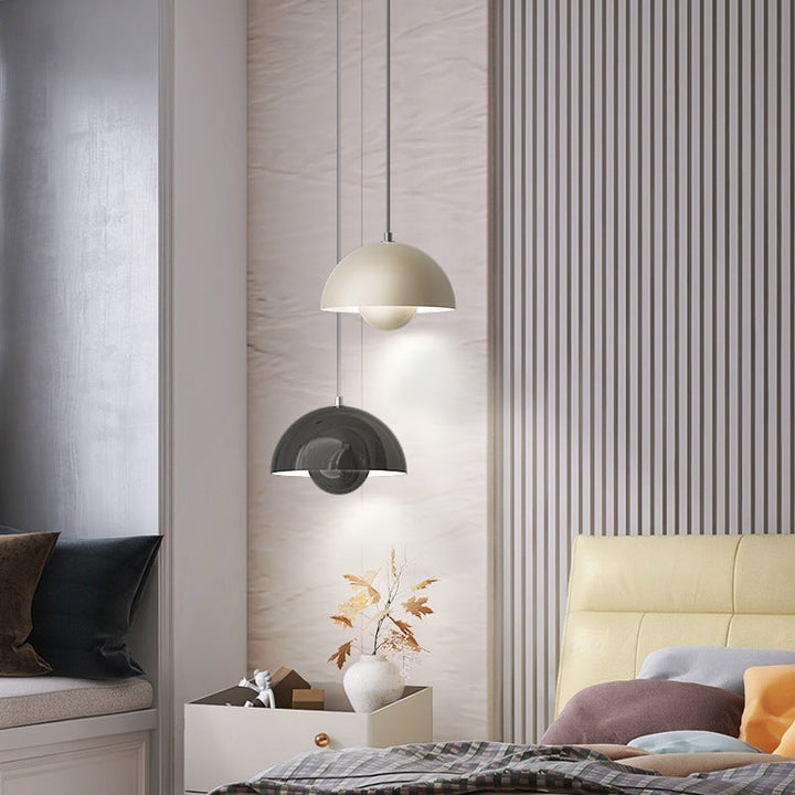 Suspension Auroraglo V2 - Lampe Moderne en Forme de Pot de Fleurs pour Chambre, Éclairage LED, Design Scandinave