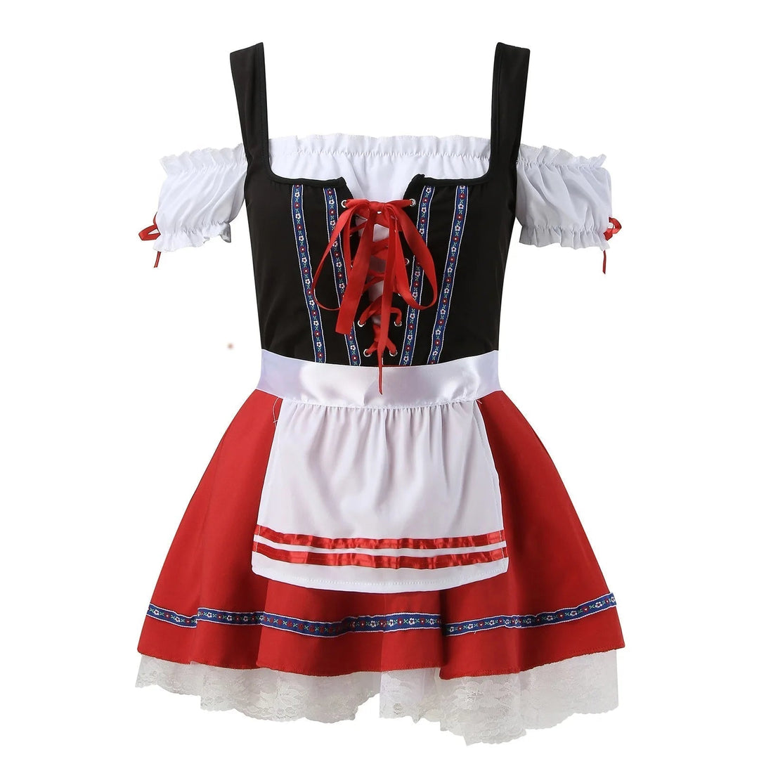 Dirndl Rosalena | Robe Traditionnelle Femme Été, Coupe Cintrée, Détails Romantiques