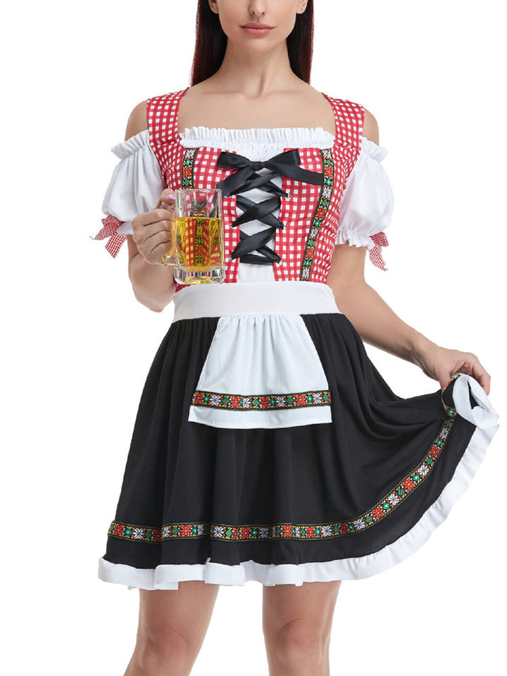 HerzTracht Conjunto Dirndl | Conjunto Bávaro Tradicional y Elegante para Fiestas