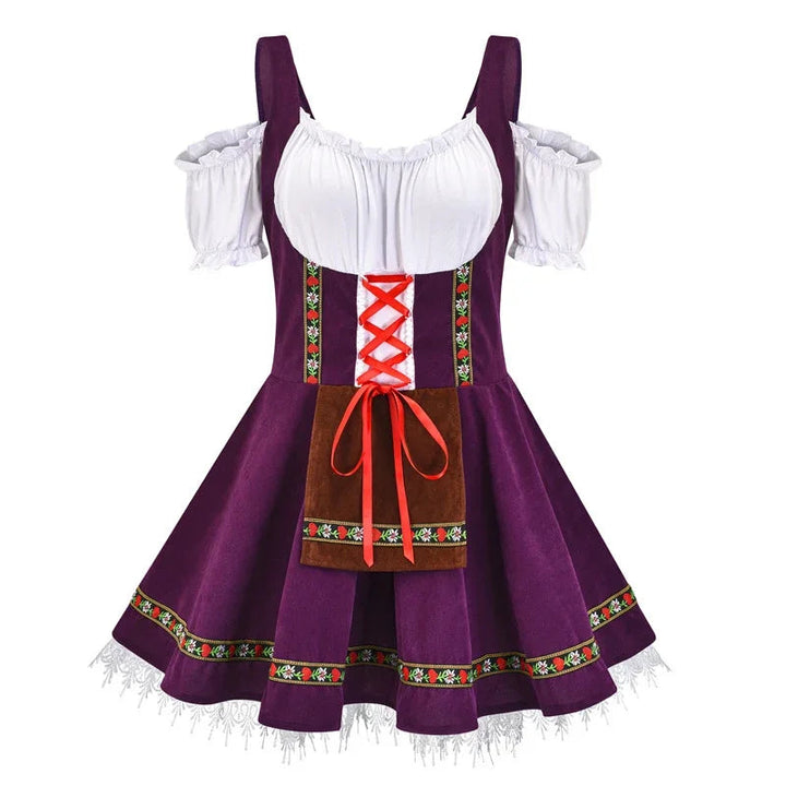 AlpenHerz Mini-Dirndl | Style Bavarois Moderne & Élégant pour Oktoberfest