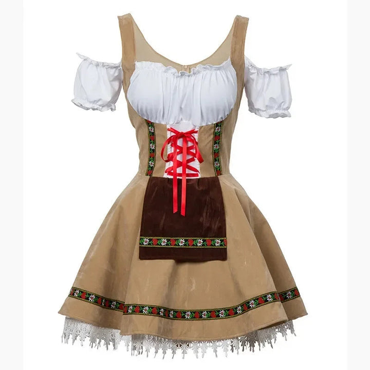 AlpenHerz Mini-Dirndl | Style Bavarois Moderne & Élégant pour Oktoberfest