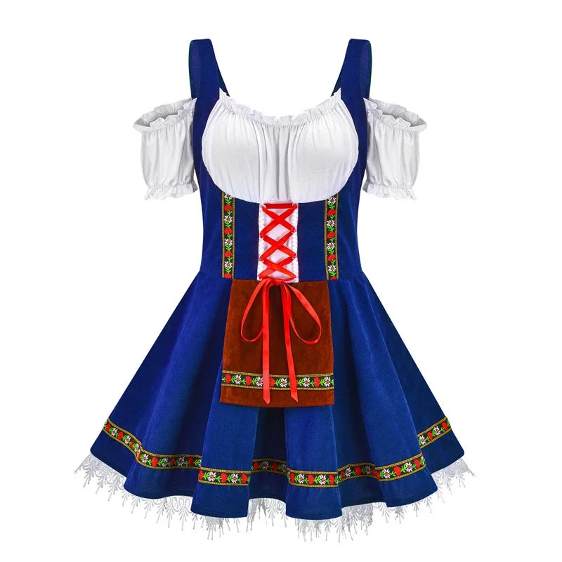 AlpenHerz Mini-Dirndl | Style Bavarois Moderne & Élégant pour Oktoberfest