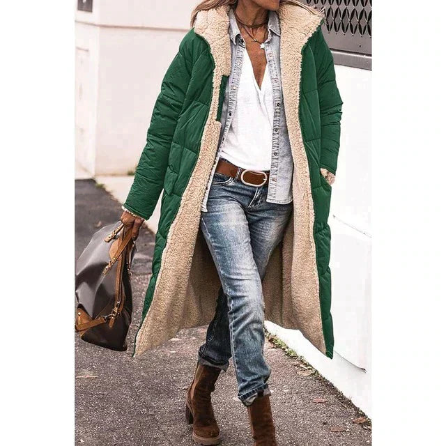 Chloe Veste Longue Reversible Matelassée | Élégance et Confort Tout en Un