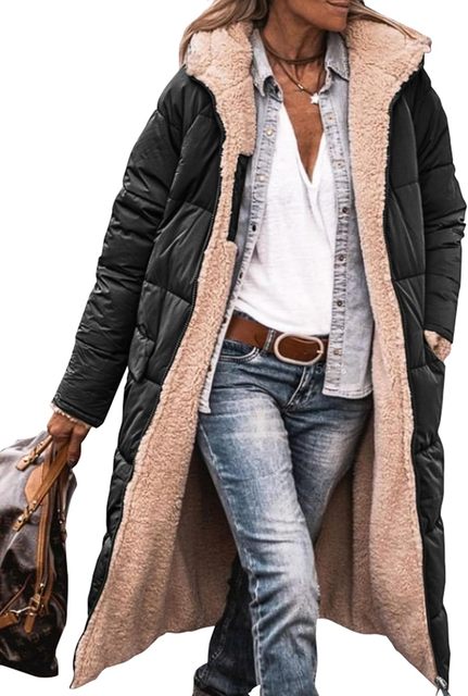 Chloe Veste Longue Reversible Matelassée | Élégance et Confort Tout en Un