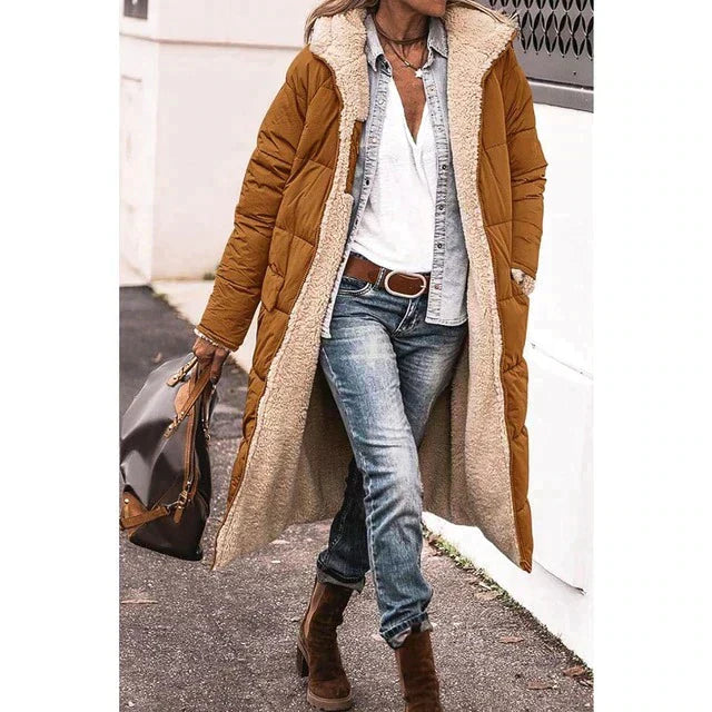 Chloe Veste Longue Reversible Matelassée | Élégance et Confort Tout en Un