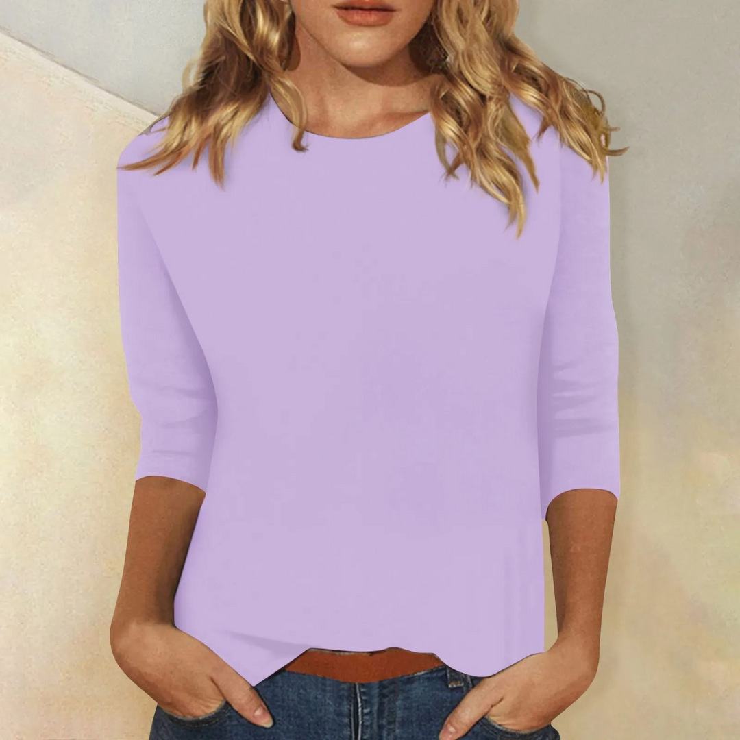 Livia T-shirt Élégant Femme | Manches Longues & Style Raffiné