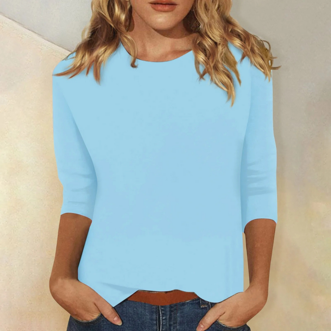 Livia T-shirt Élégant Femme | Manches Longues & Style Raffiné