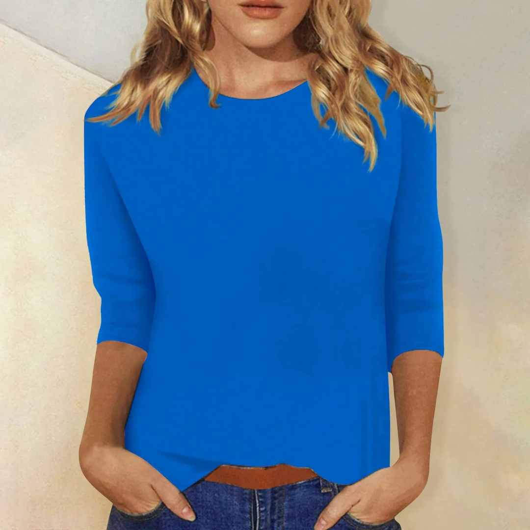 Livia T-shirt Élégant Femme | Manches Longues & Style Raffiné