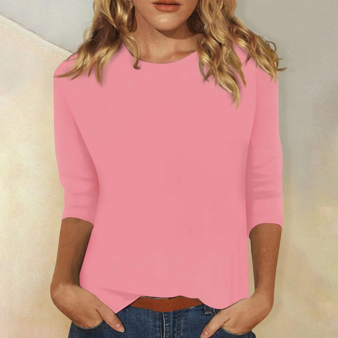 Livia T-shirt Élégant Femme | Manches Longues & Style Raffiné