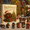 Calendrier de l'Avent Teckel 2026 avec 24 figurines de teckel peintes à la main | Ensemble de compte à rebours de Noël à collectionner pour les amoureux des chiens