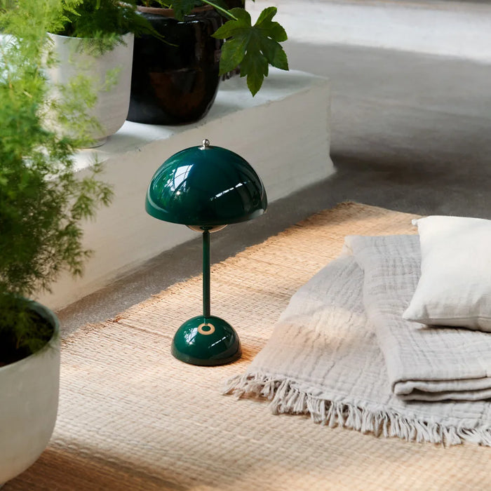 Lampada da tavolo a LED senza fili AuroraGlo | Design anni '60 con dimmer regolabile