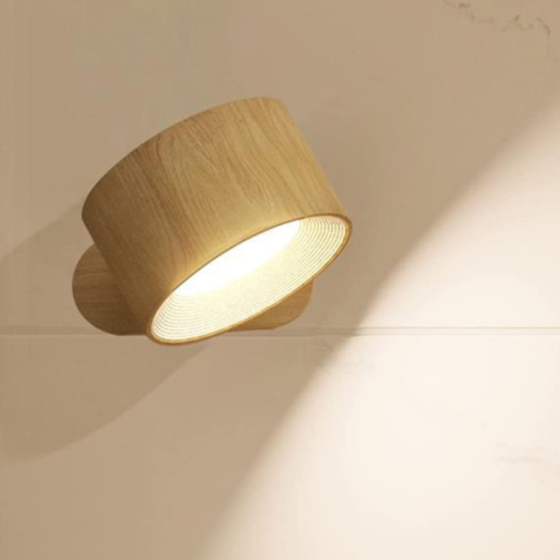 Applique murale rechargeable sans fil à 360° pour l'intérieur et l'extérieur
