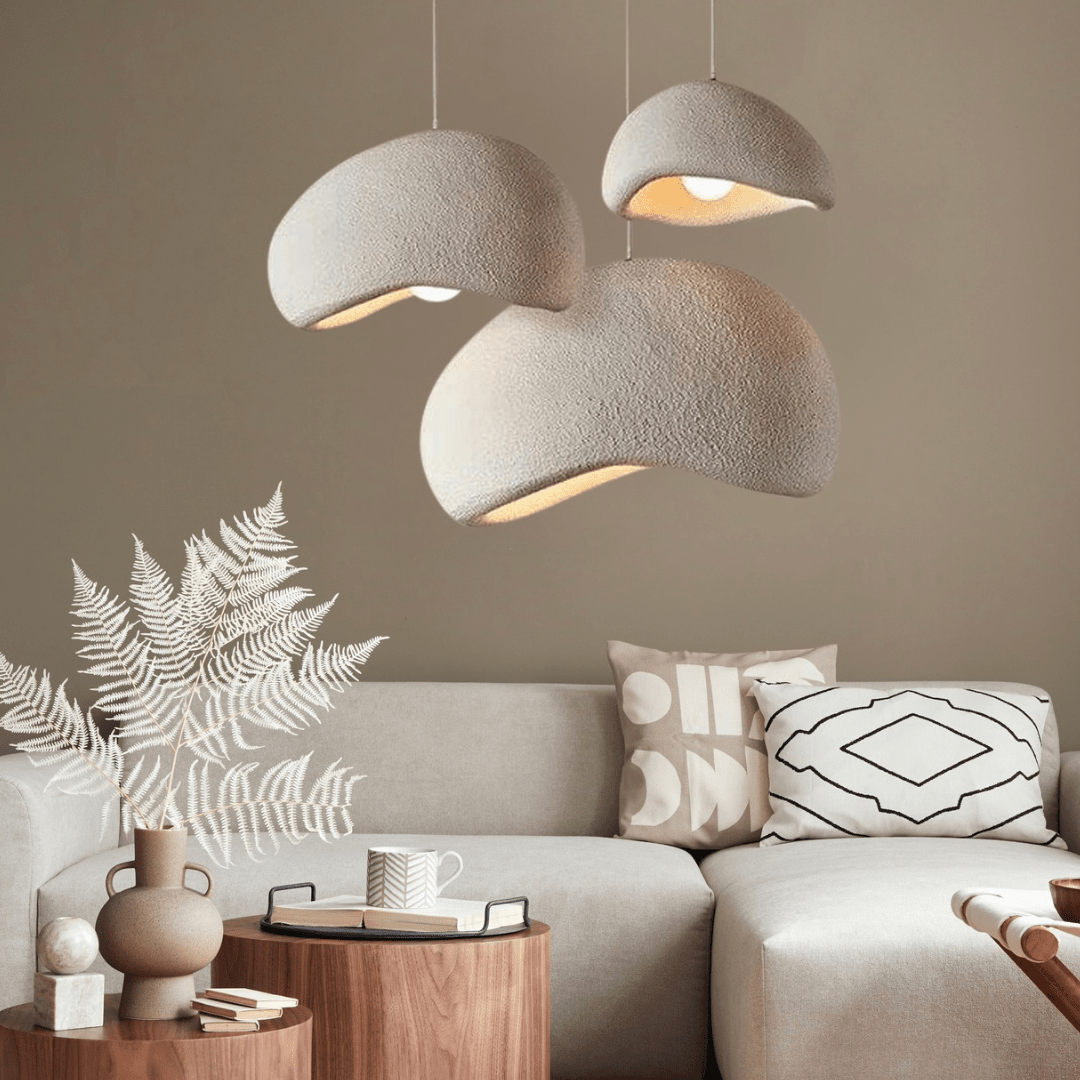 Lâmpada Suspensa Wasabi Bordô | Suspensão Design em Vidro & Metal Regulável