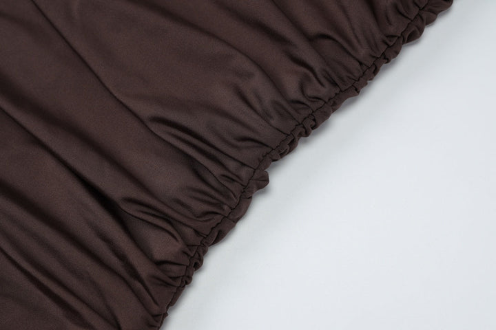 Abito drappeggiato Elara | Abito di lusso con drappeggio e sciarpa per un look elegante