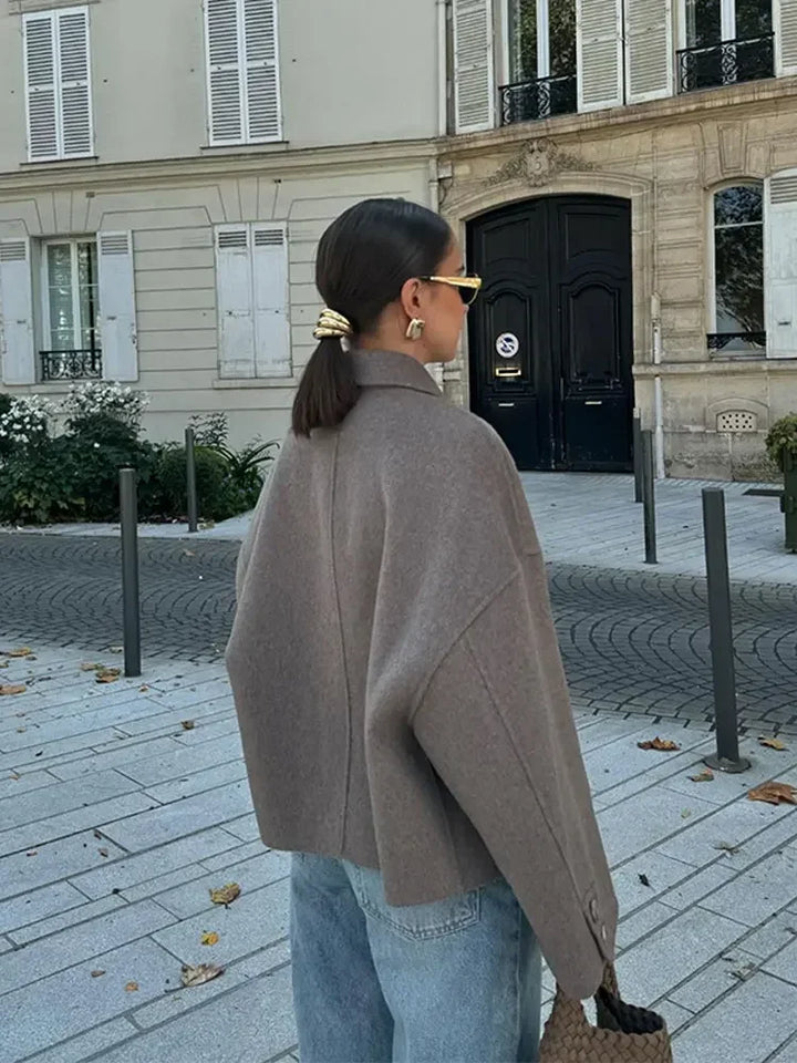Monika Veste pour femme de Monika | Look oversize avec fermeture à boutons - Elégant & polyvalent