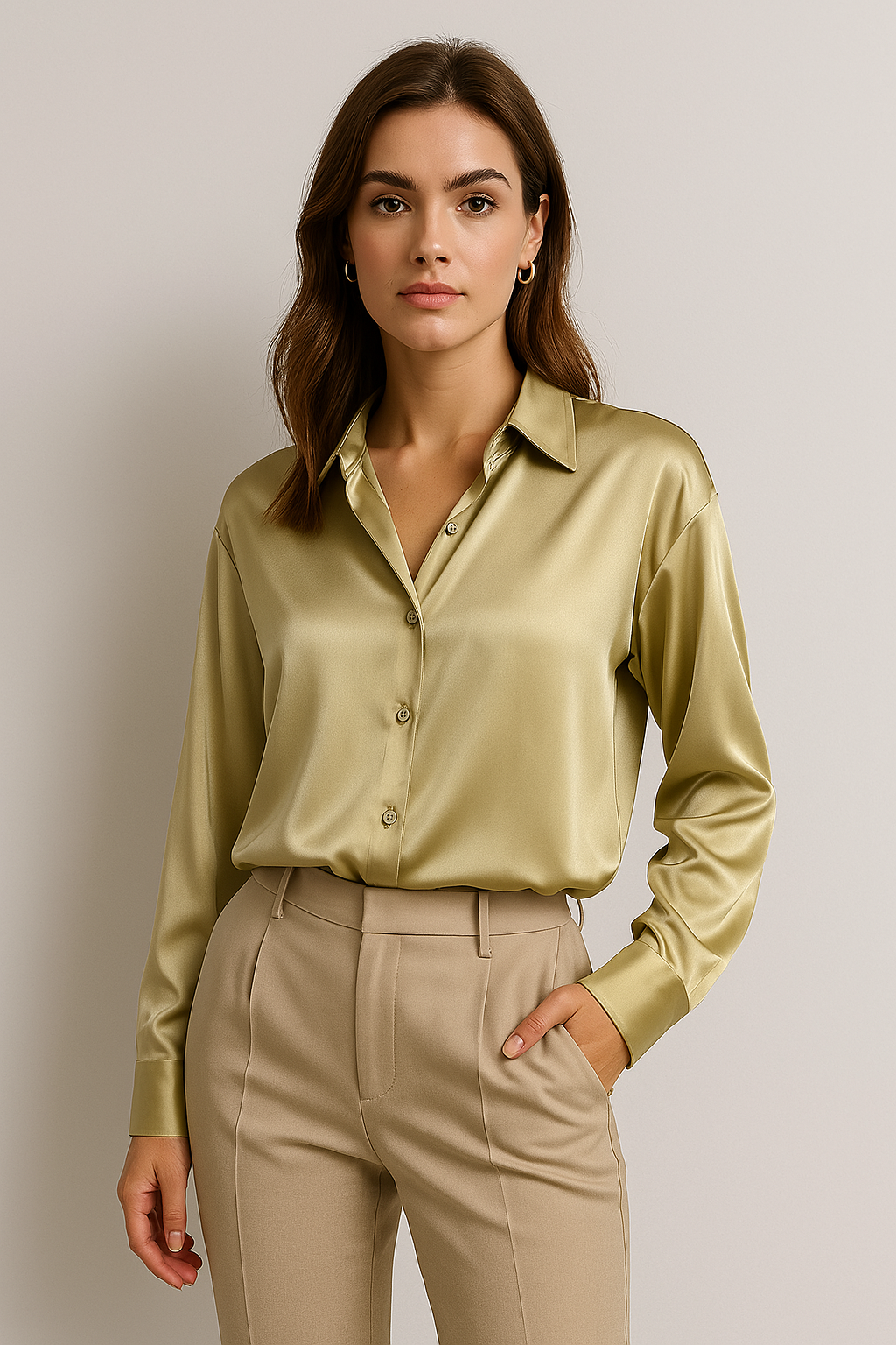 Fifine | Chemise en soie pour femme | Elégante, luxueuse & polyvalente
