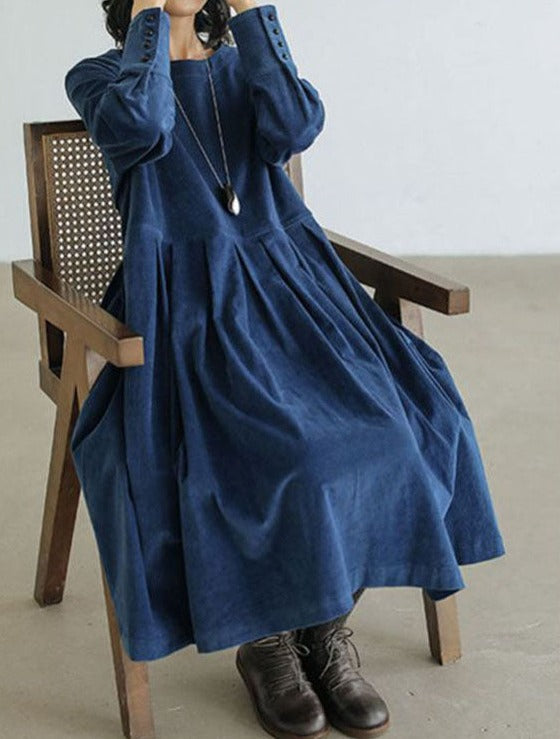 Zoé | Elegante abito in velluto francese per donna