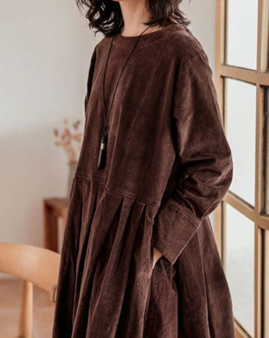 Zoé | Elegante abito in velluto francese per donna