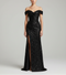 Élégante robe de soirée longue à paillettes et fente sur le côté