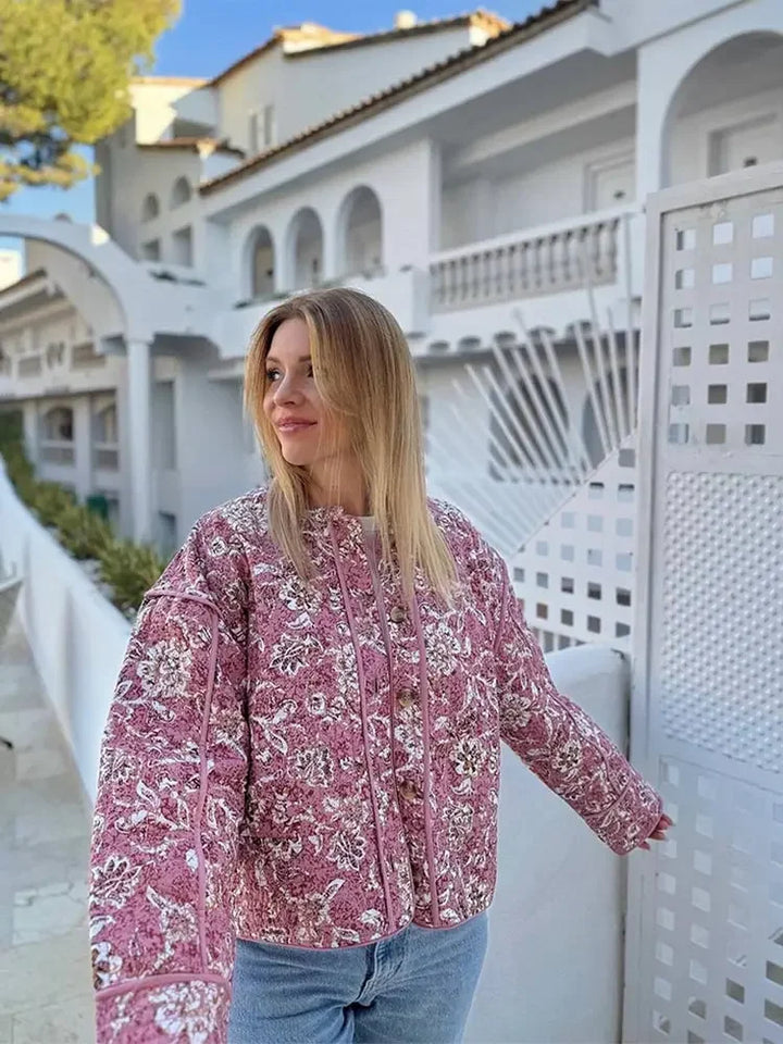 Ada | Chaqueta elegante con estampado floral para mujer