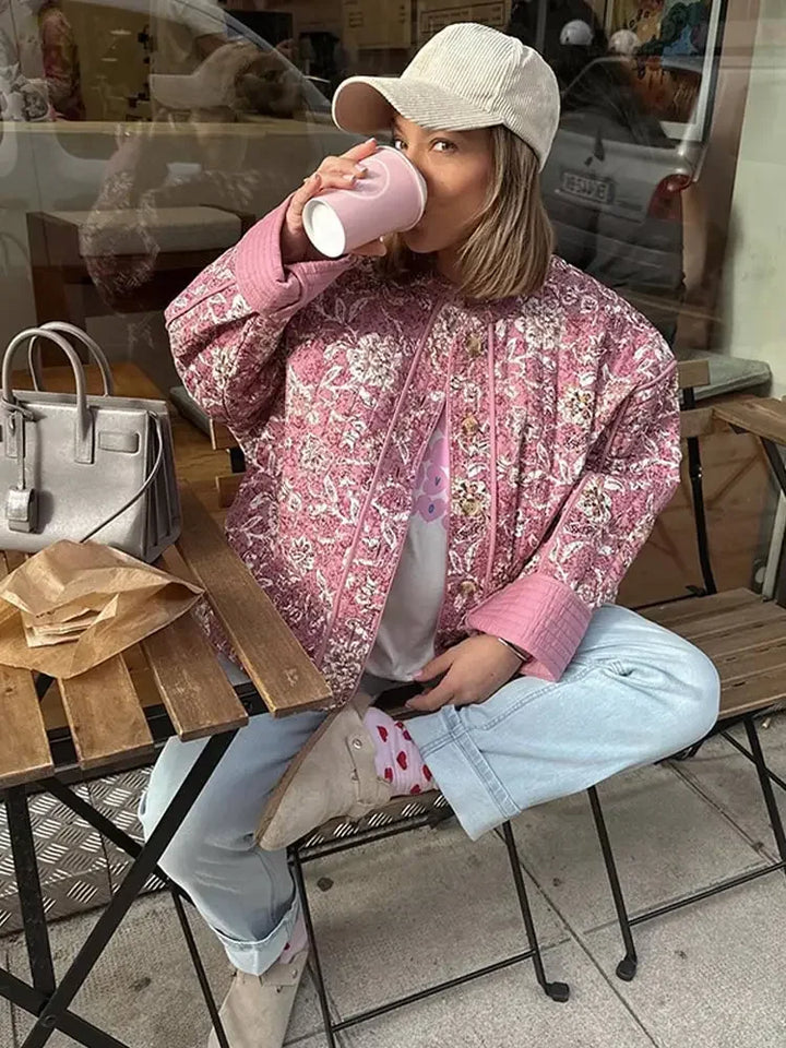 Ada | Chaqueta elegante con estampado floral para mujer