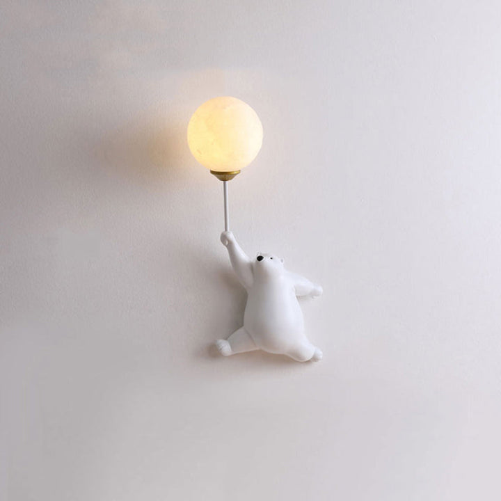 Veilleuse Murale Ours Ballon | Éclairage Doux et Sécurisé pour Chambre d’Enfant