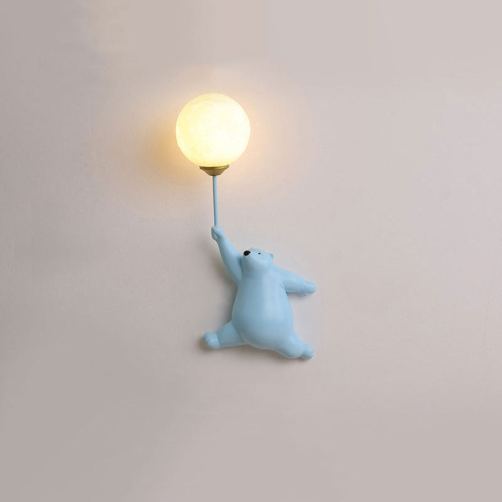 Veilleuse Murale Ours Ballon | Éclairage Doux et Sécurisé pour Chambre d’Enfant