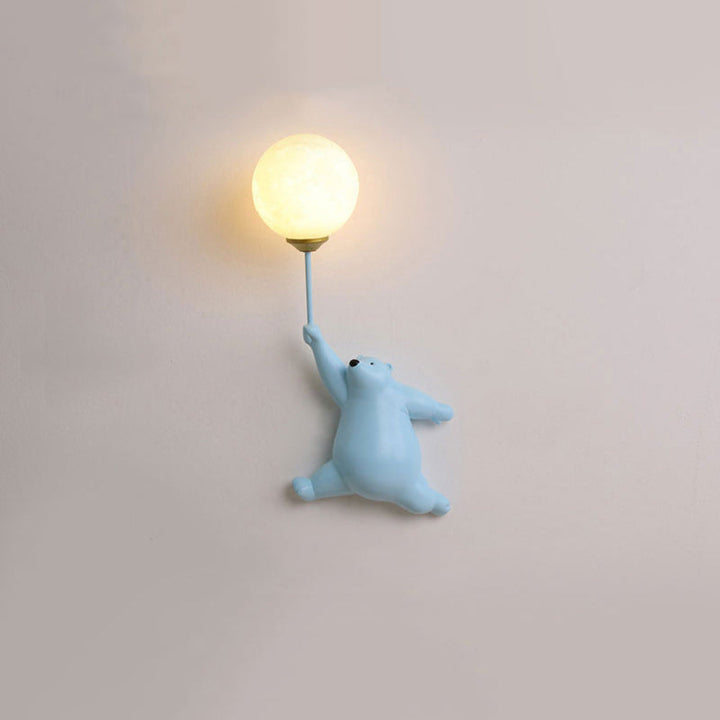 Veilleuse Murale Ours Ballon | Éclairage Doux et Sécurisé pour Chambre d’Enfant