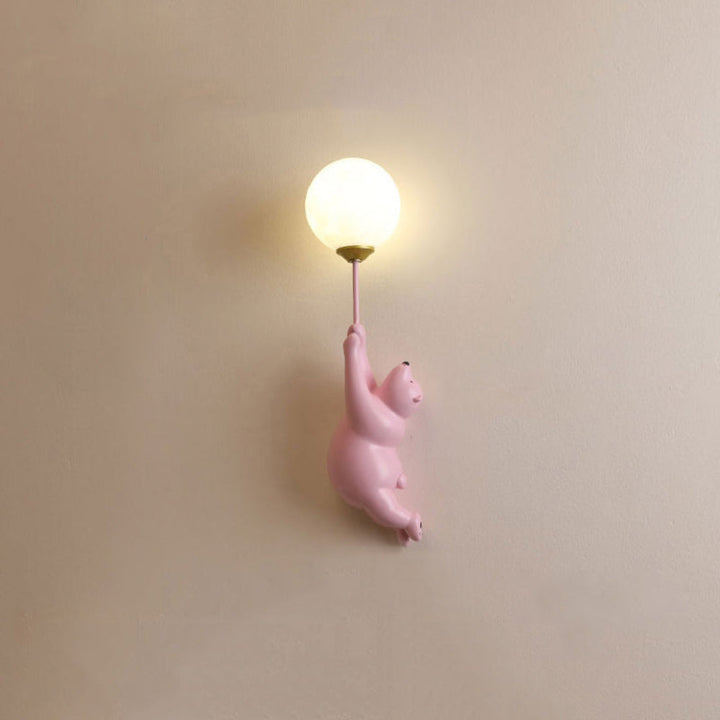 Veilleuse Murale Ours Ballon | Éclairage Doux et Sécurisé pour Chambre d’Enfant