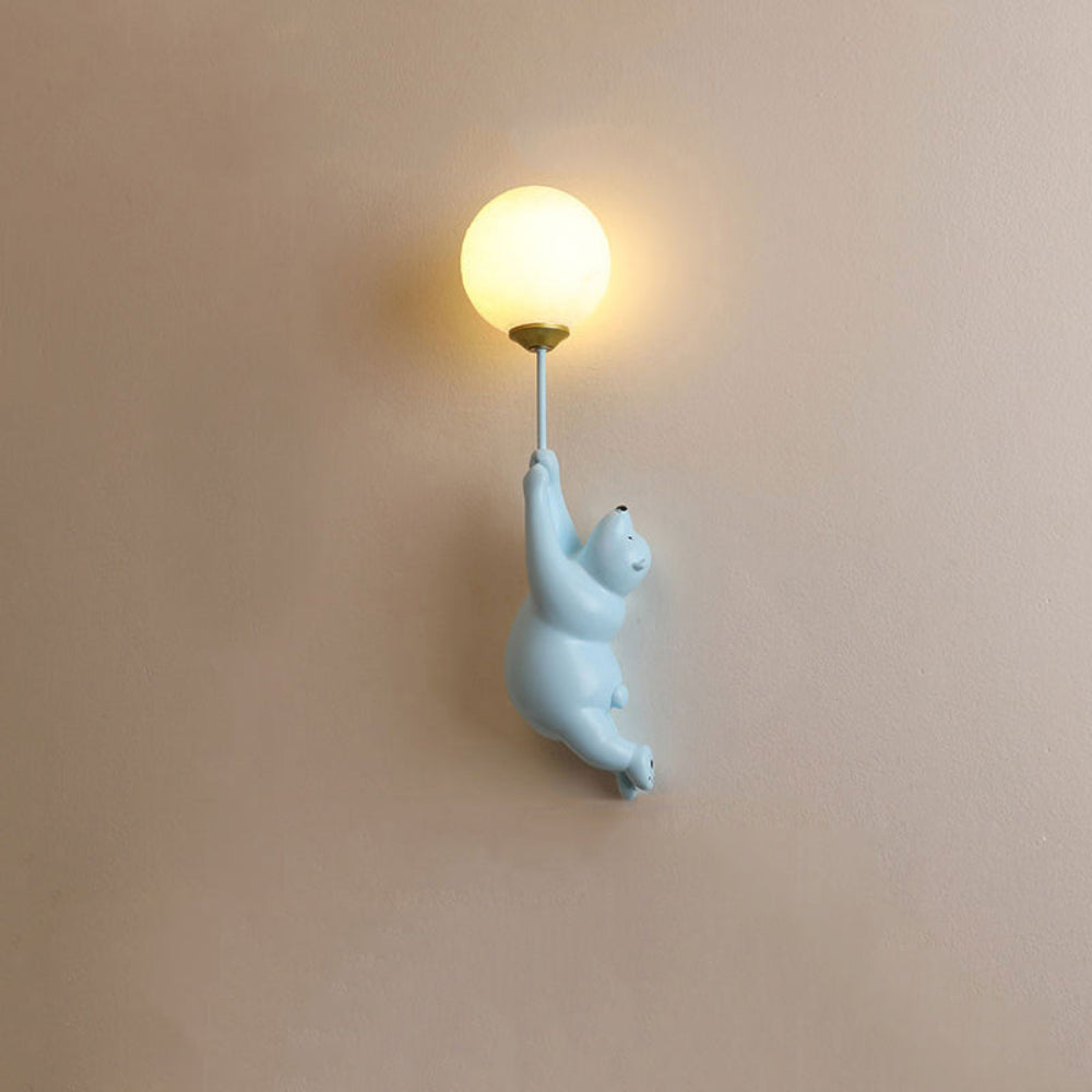 Veilleuse Murale Ours Ballon | Éclairage Doux et Sécurisé pour Chambre d’Enfant